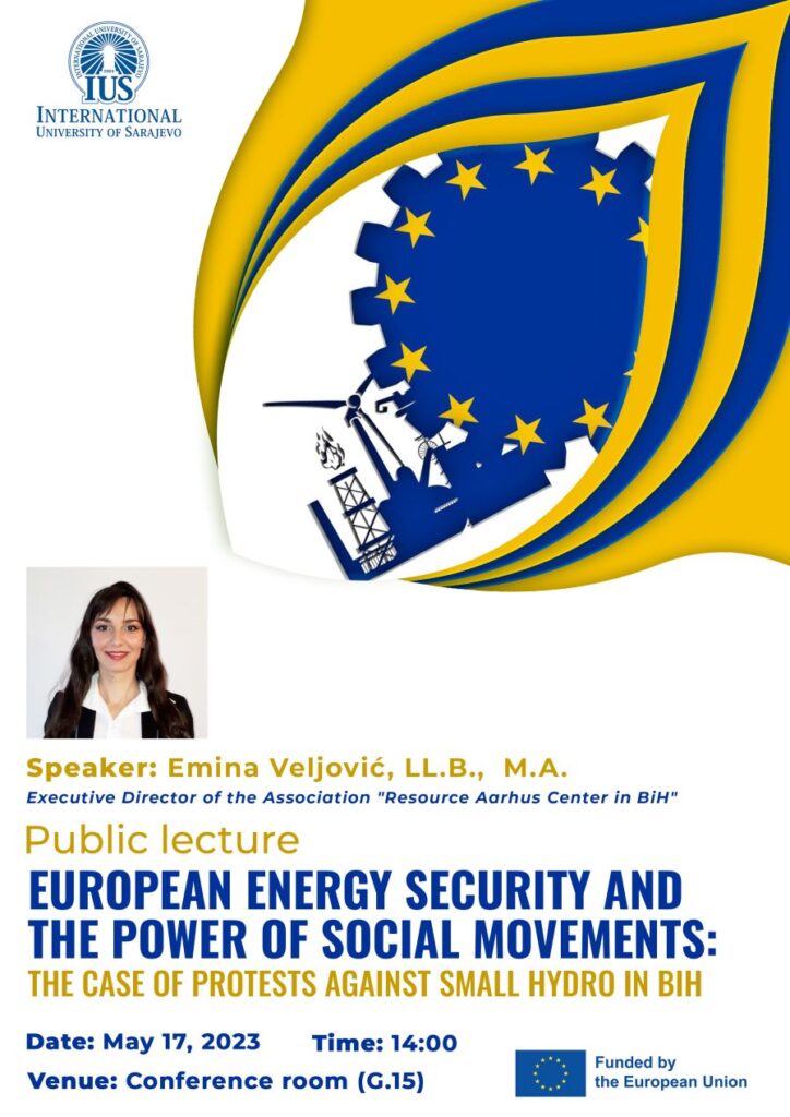 Public Lecture: “European Energy Security and the Power of Social ...